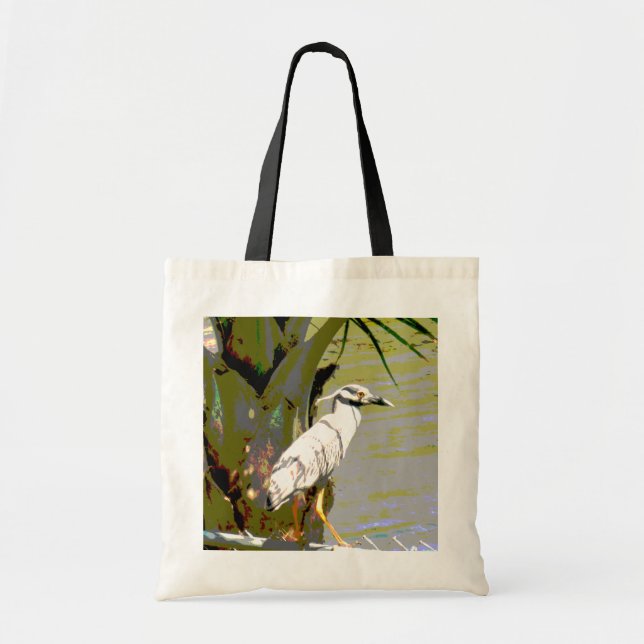Yellow-crowned Night Heron Tote Bag (Front)