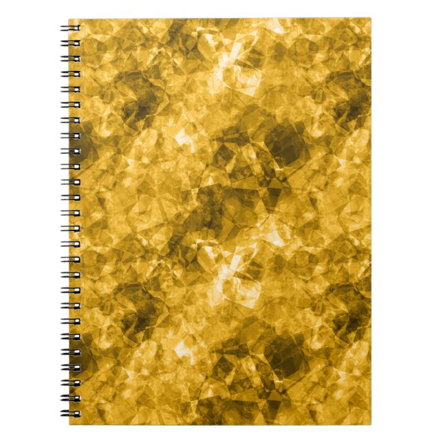 Yellow Crumpled Texture Spiral Notebook (Front)