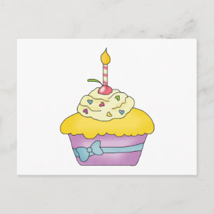 Yellow Cupcake Recipe Card