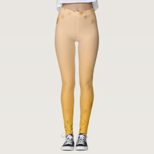 Yellow Custom Leggings