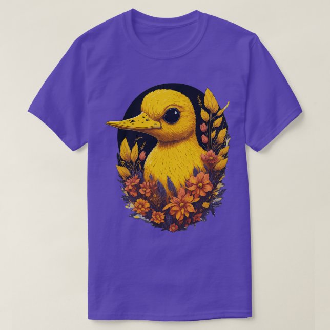 Yellow Cute Duck T-Shirt (Design Front)