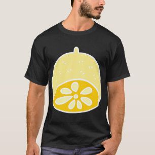 Yellow Cute Food Lemon Fruit Cartoon Kawaii Anime T-Shirt