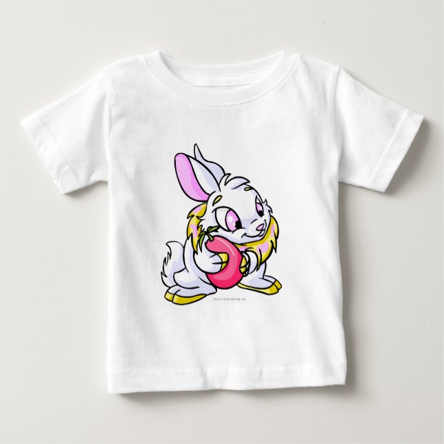 Yellow Cybunny hugging Negg Baby T-Shirt (Front)