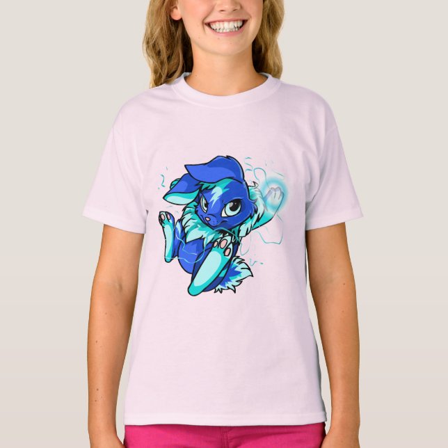 Yellow Cybunny with Stars T-Shirt (Front)