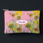 Yellow Daffodil Flower Pattern Watercolor Girls Accessory Pouch<br><div class="desc">Daffodil Blue Watercolour Painting. Designed from my original watercolours.</div>