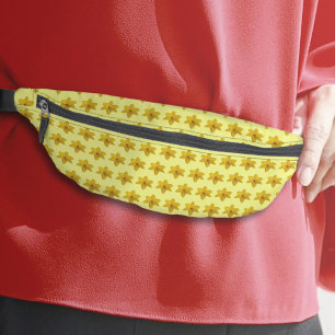Yellow Daffodil Flower Seamless on Fanny Pack