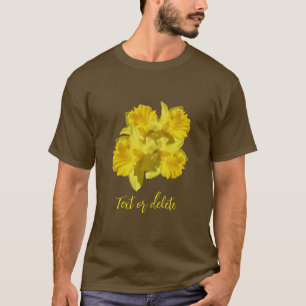 Yellow Daffodil Flowers Bouquet Personalised T-Shirt