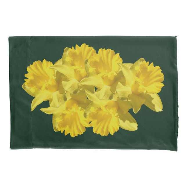 Yellow Daffodil Flowers     Pillowcase (Front)