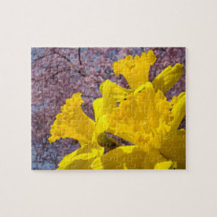 Yellow Daffodil Flowers puzzle custom gifts