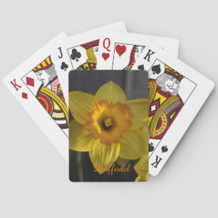 Yellow Daffodil Playing Cards