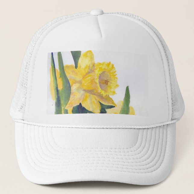 Yellow Daffodil Trucker Hat (Front)