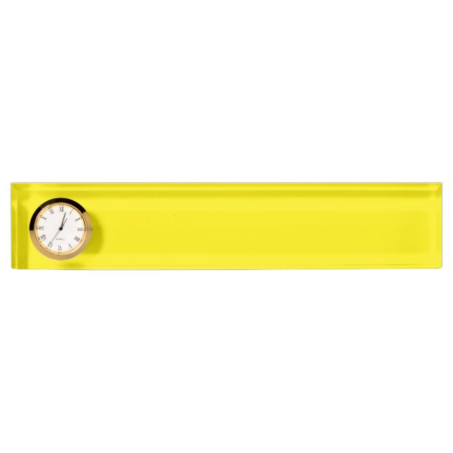 Yellow Daffodil Upscale Colourful Nameplate (Front)