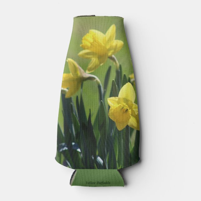 Yellow Daffodils Bottle Cooler (Front)