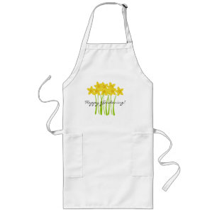 Yellow Daffodils Happy Gardening Apron