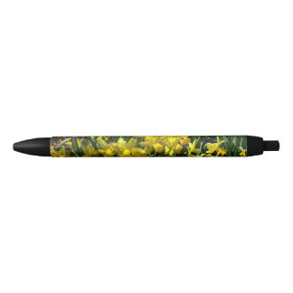 Yellow Daffodils I Cheery Spring Flowers Black Ink Pen