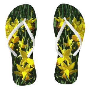 Yellow Daffodils I Cheery Spring Flowers Jandals