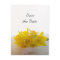 Yellow Daffodils on White Wedding Save the Date