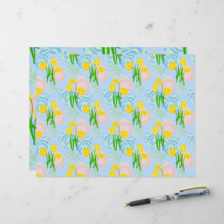 Yellow Daffodils Scrapbook Paper