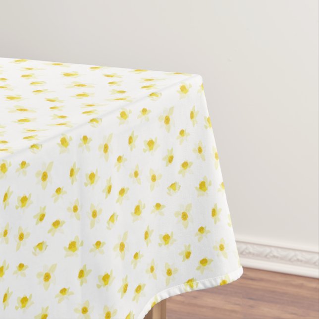 Yellow Daffodils Spring Modern. Tablecloth (In Situ)
