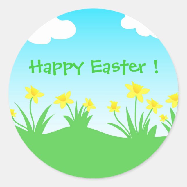 Yellow daffodils - Sticker (Front)