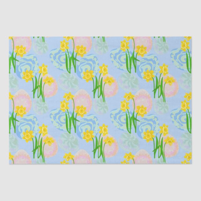 Yellow Daffodils  Tissue Paper (Front)