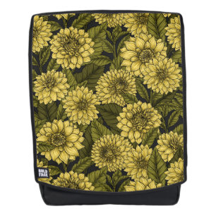 Yellow Dahlia garden Backpack