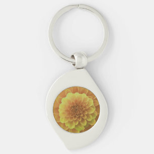 Yellow Dahlia Key Ring