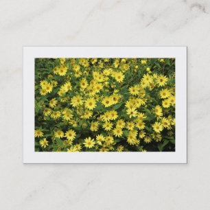 Yellow Daisies (Bordered) Business Card