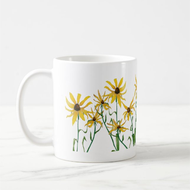 Yellow Daisies Coffee Mug (Left)