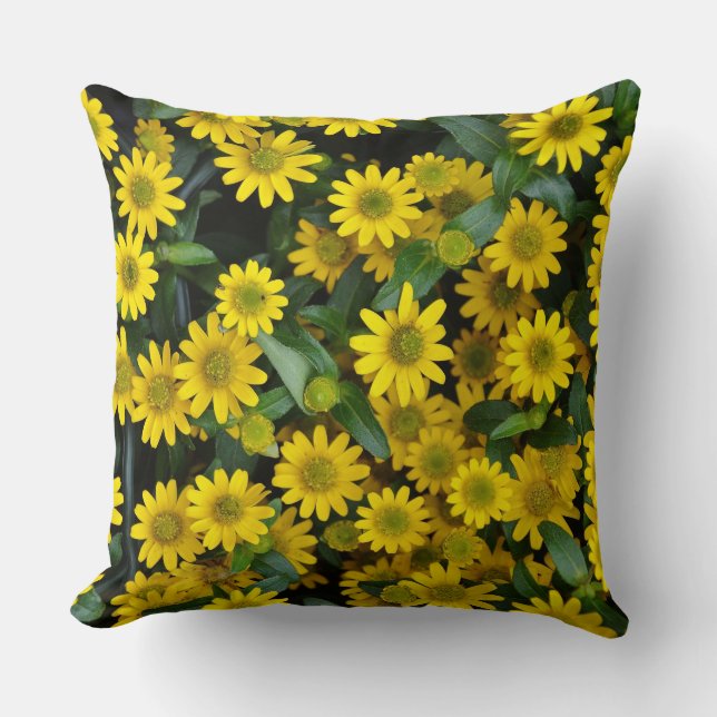 Yellow Daisies Cushion (Front)