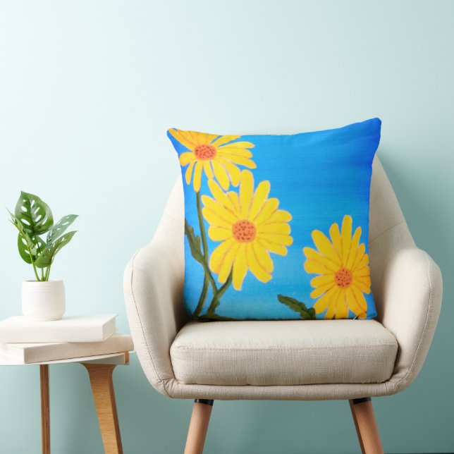 Yellow Daisies Cushion (Chair)