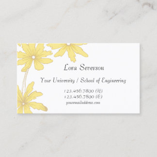 Yellow Daisies Graduate Calling Card