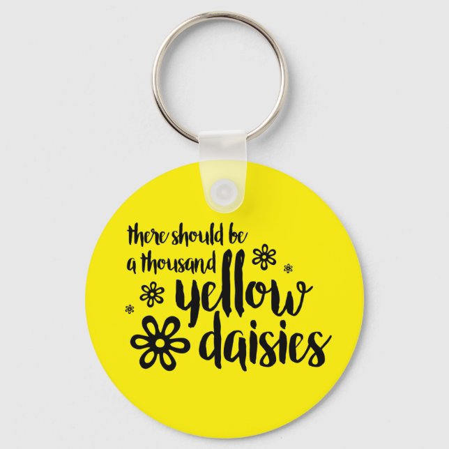 Yellow Daisies Keychain (Front)