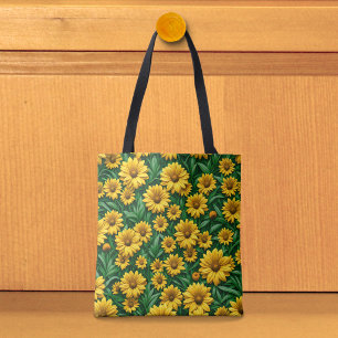Yellow Daisies Tote Bag