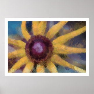 Yellow Daisy Artwork Poster