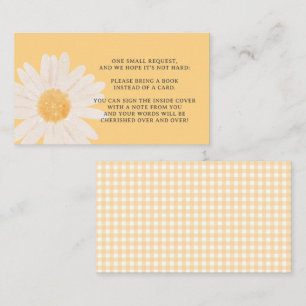 Yellow Daisy Baby Shower Books For Baby Cards