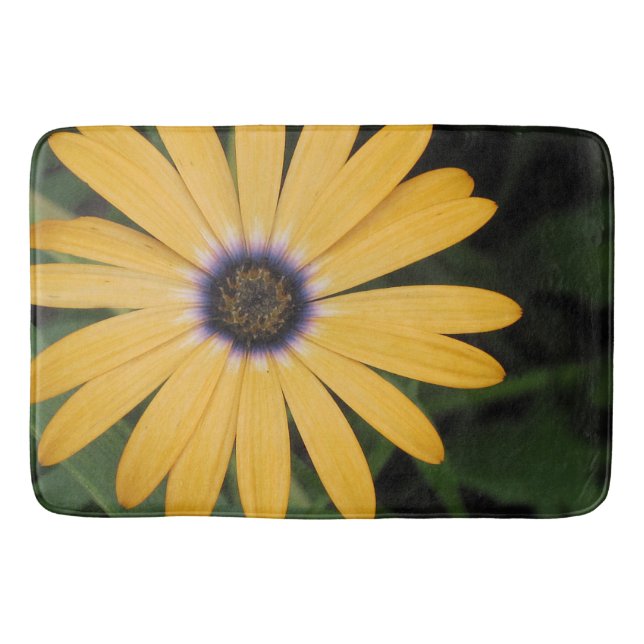 Yellow Daisy Bath Mat (Front)