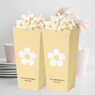 Yellow Daisy Birthday    Elegant Popcorn Favour Box