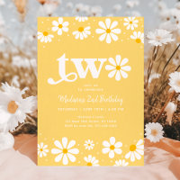 Yellow Daisy Boho Second Birthday