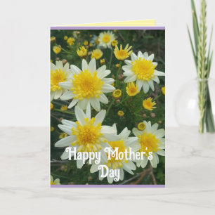 Yellow Daisy Daisies Floral Mothers Day Card