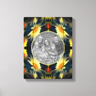 Yellow Daisy Flower Abstract Create Your Own Photo Canvas Print