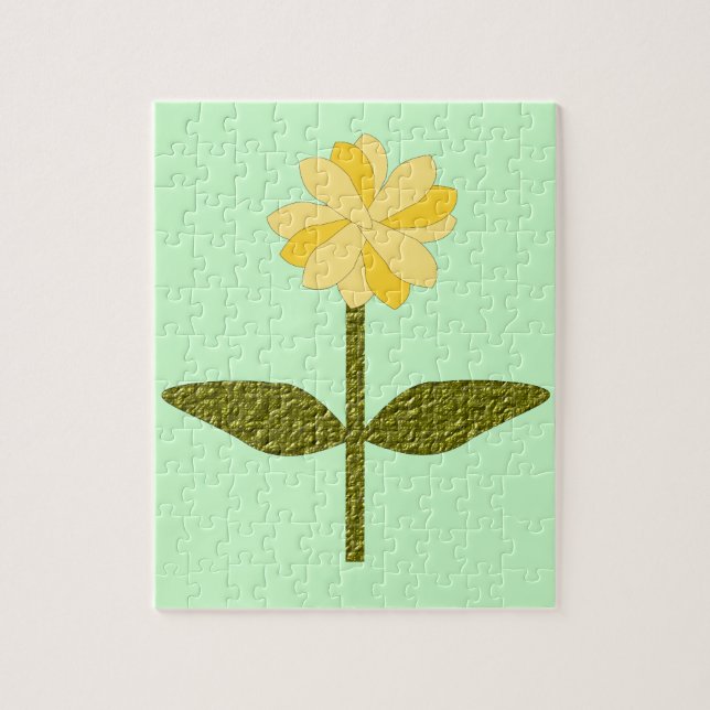Yellow Daisy Flower Puzzle (Vertical)
