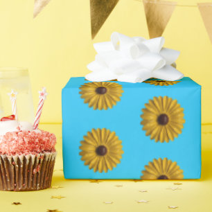 Yellow Daisy Flower Spring Summer Garden Birthday Wrapping Paper