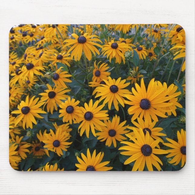 Yellow daisy garden flowers. mouse pad (Front)