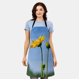 Yellow Daisy Helenium All Over Print Apron
