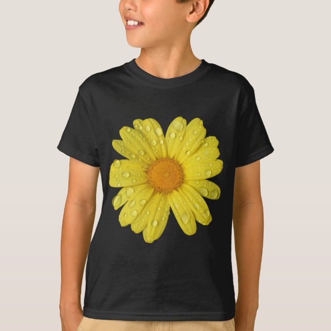 Yellow Daisy in the Rain T-Shirt (Front)