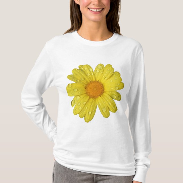 Yellow Daisy in the Rain T-Shirt (Front)