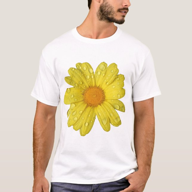 Yellow Daisy in the Rain T-Shirt (Front)
