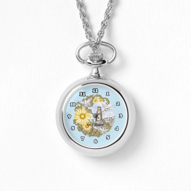 Yellow Daisy Lighthouse Watch (Front)