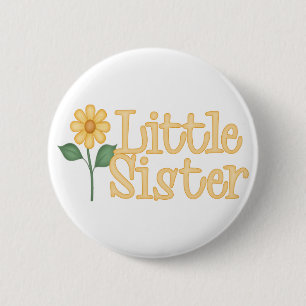 Yellow Daisy Little Sister 6 Cm Round Badge